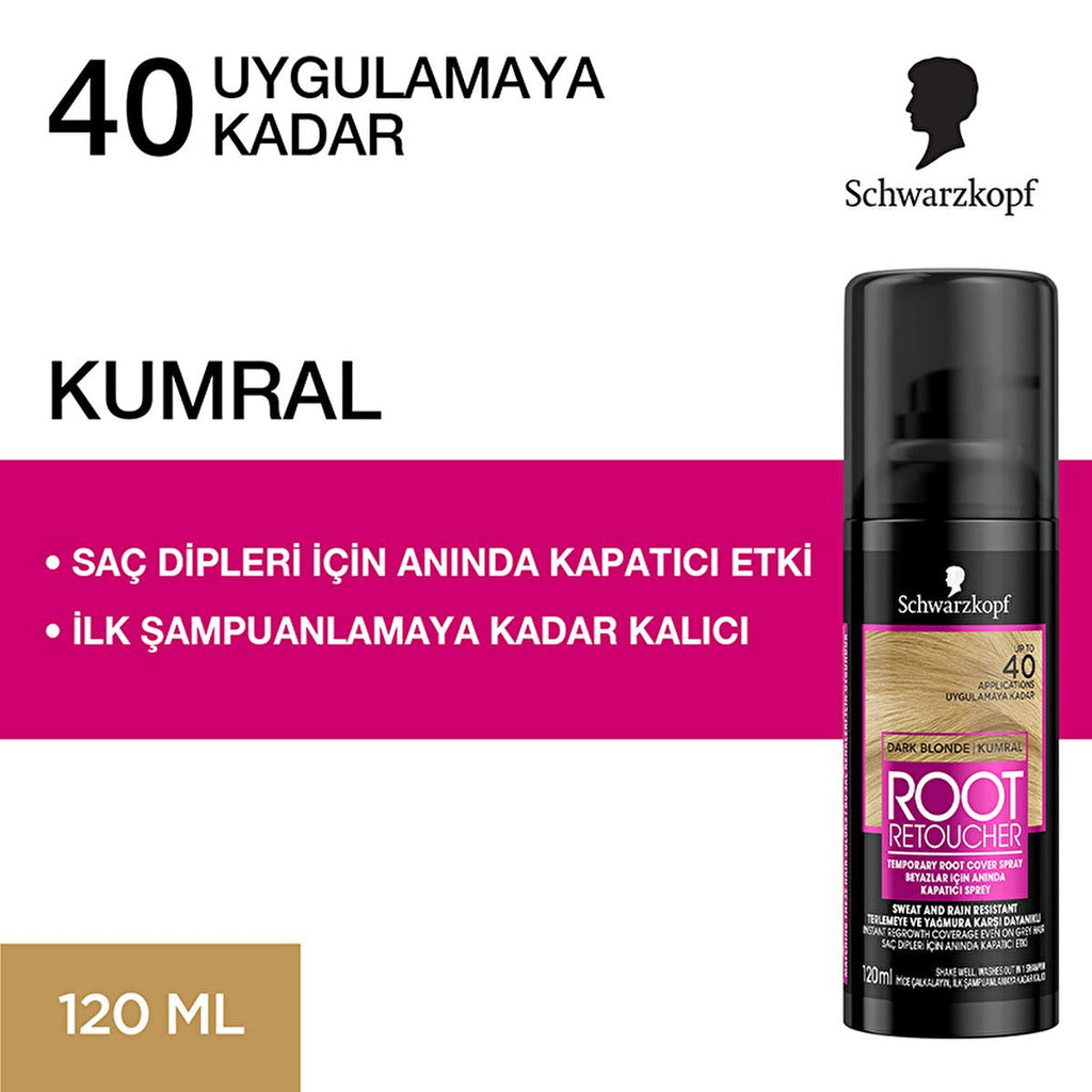 Root Retoucher Instant Root Coverage Hair Color Spray - 4.06 fl oz, Matte Finish, Temporary Hair Color Solution