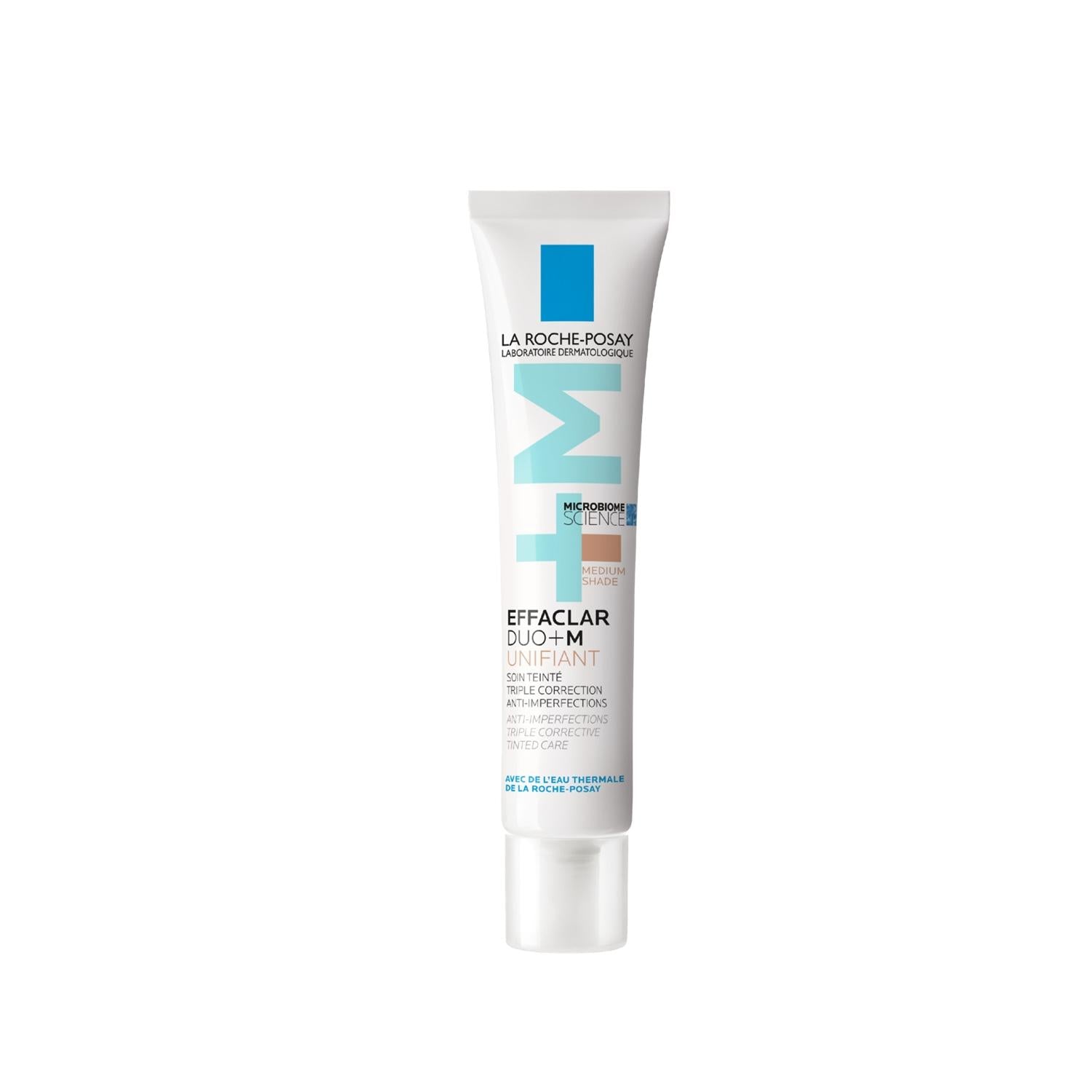 La Roche-Posay Effaclar Duo+ M: Acne Treatment Cream, Unifies Skin Tone, Reduces Blemishes & Marks - Medium Coverage, 40ml