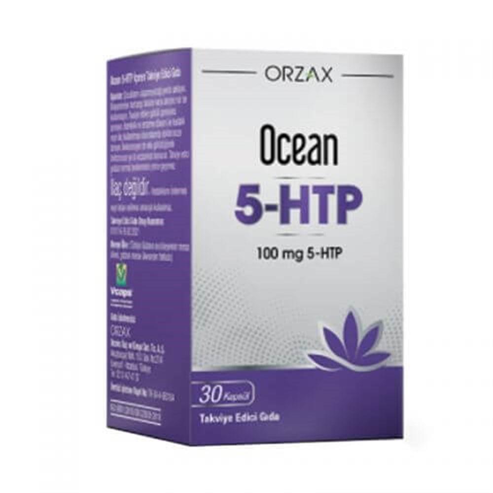 Ocean 5-HTP Supplement 100 mg Capsules - Supports Mood & Relaxation - Dietary Supplement for Adults & Children Over 11 Years