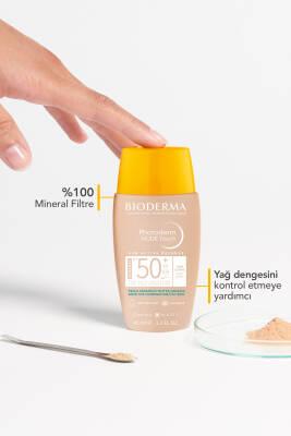 Bioderma Photoderm Nude Touch SPF50+ Sunscreen for Oily Skin - Mineral Filter, Matte Finish, 1.35 fl oz