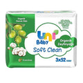 Uni Baby Soft Clean Organik Pamuk …zlŸ & Organik Zeytinya_lõ Islak Mendil - Organic & Hypoallergenic Baby Wipes