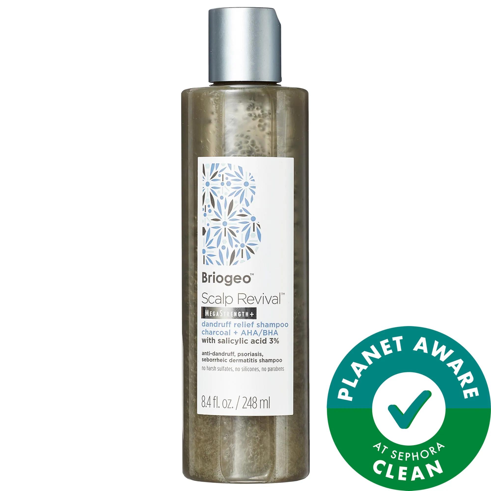Scalp Revival Anti-Dandruff Charcoal Shampoo by Briogeo - Relieves Dandruff, Scalp Irritation & Flaking - Maximum Strength Anti-Dandruff Formula