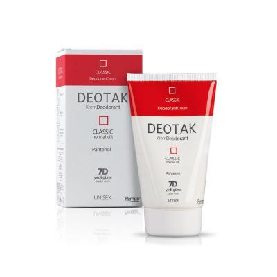 Deotak Deodorant Cream - 7 Days Odor Protection for Normal Skin - Anti-perspirant Cream Deotak Krem Deodorant Klasik