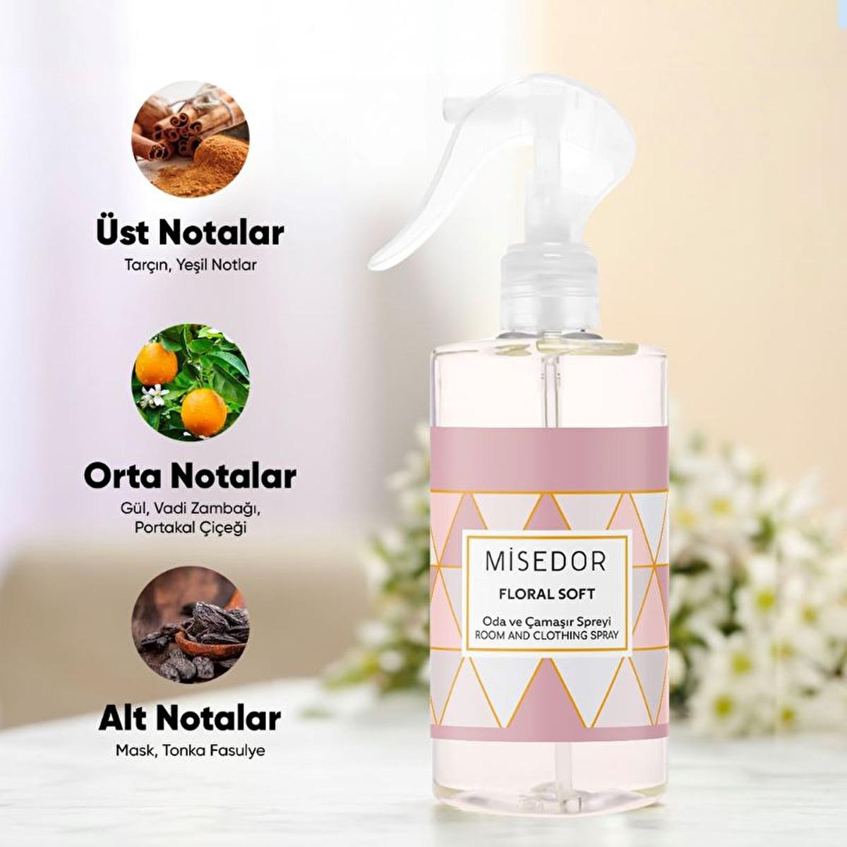 Misedor Air Freshener & Laundry Perfume - Floral Scent, Long-lasting Fragrance, 11.16 fl oz