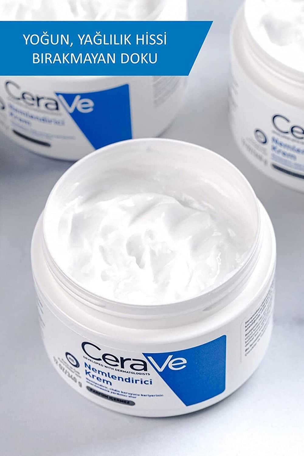 CeraVe Moisturizing Cream 340g - Hyaluronic Acid & Ceramide Rich, Fragrance-Free for Dry & Sensitive Skin