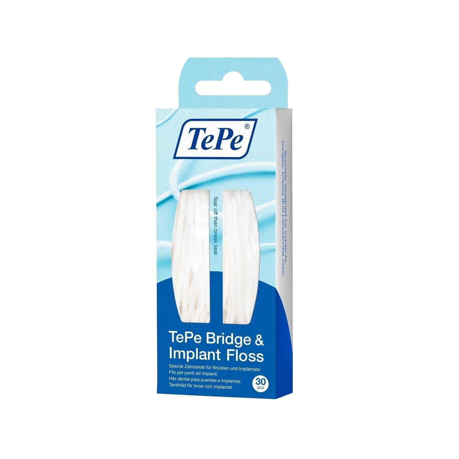 Tepe Bridge&_mplant Floss Di_ _pi - Effective Interdental Cleaning for Bridges and Implants