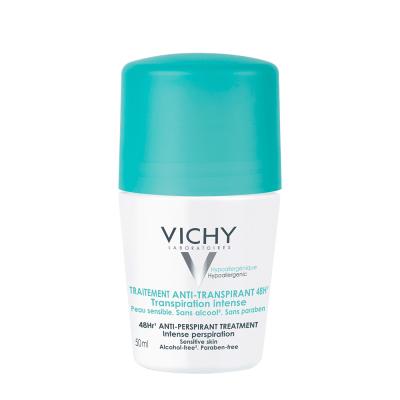 Vichy Intense Anti-Perspirant Deodorant for Excessive Sweating - Long Lasting Sweat & Odor Protection, Alcohol & Paraben-Free, Hypoallergenic