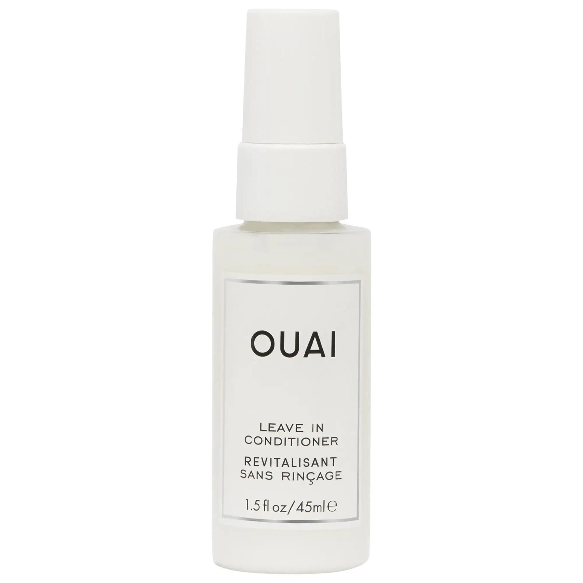 Ouai Mini Leave-In Conditioner: Detangling Spray & Frizz Control with Heat Protection | Smooth, Shiny Hair