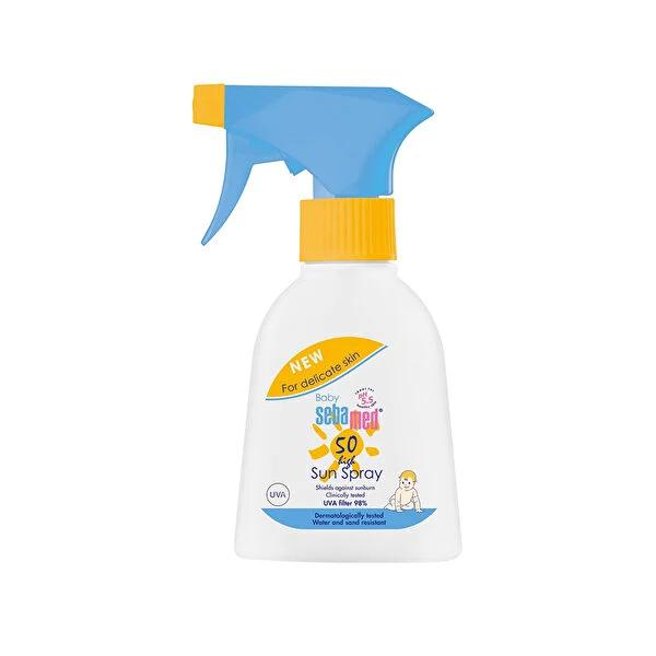 Sebamed Baby Sunscreen Spray SPF 50 - Gentle, Non-Sticky Protection for Sensitive Skin - Water Resistant & Dermatologically Tested