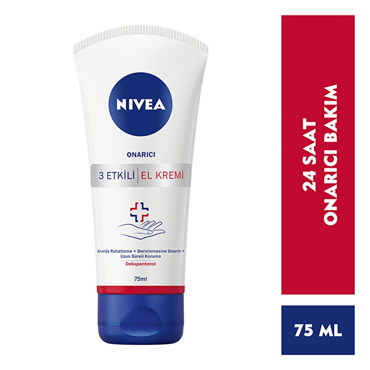 Nivea Repair & Care Hand Cream 75ml - Moisturizing, Dermatologically Tested & Allergen-Free