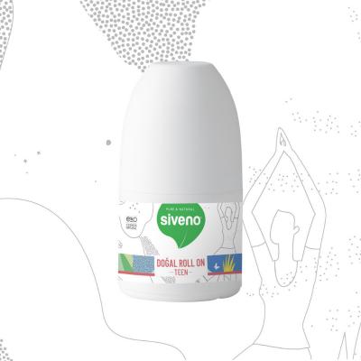 Siveno Natural Roll-On Deodorant for Teens & Sensitive Skin: Vegan, Aluminum-Free Odor Control for Teenage Girls - 1.69 fl oz