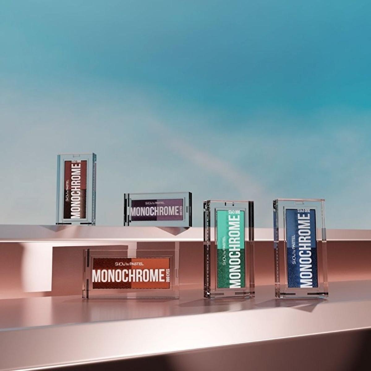 Show by Pastel Monochrome Duo Eyes Eyeshadow Palette - Cruelty-Free, Gluten-Free, Halal Certified Makeup - Modern, Natural Shades