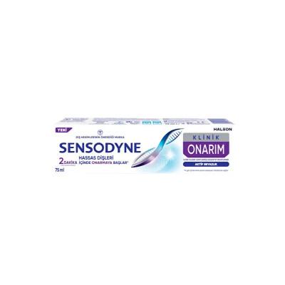 Sensodyne Klinik Onarõm Active White Toothpaste: Repair & Whitening for Sensitive Teeth - Enamel Protection, Fluoride, 2.54 fl oz