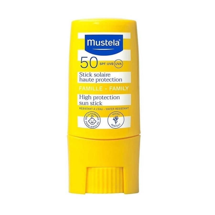 Mustela SPF50+ Sunscreen Stick for Family - 9ml - High Protection, Portable & Non-Greasy