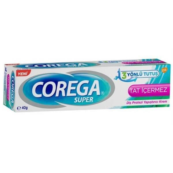Corega: Strong Hold Denture Adhesive Cream - All-Day Comfort, Prevents Food Trapping - Secure Denture Fit