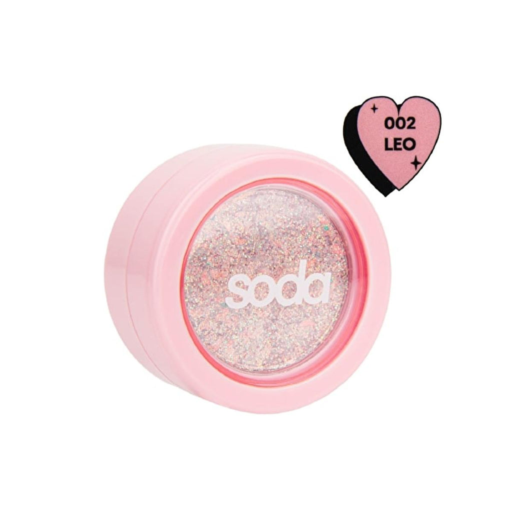 Soda Glitter Jel 002 Leo - Long-Lasting Glitter Gel for Cosmetic Use on Social Media