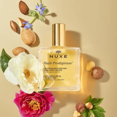 Nuxe Huile Prodigieuse Multi-purpose Dry Care Oil for Skin & Hair - 3.38 fl oz, Natural & Paraben-Free