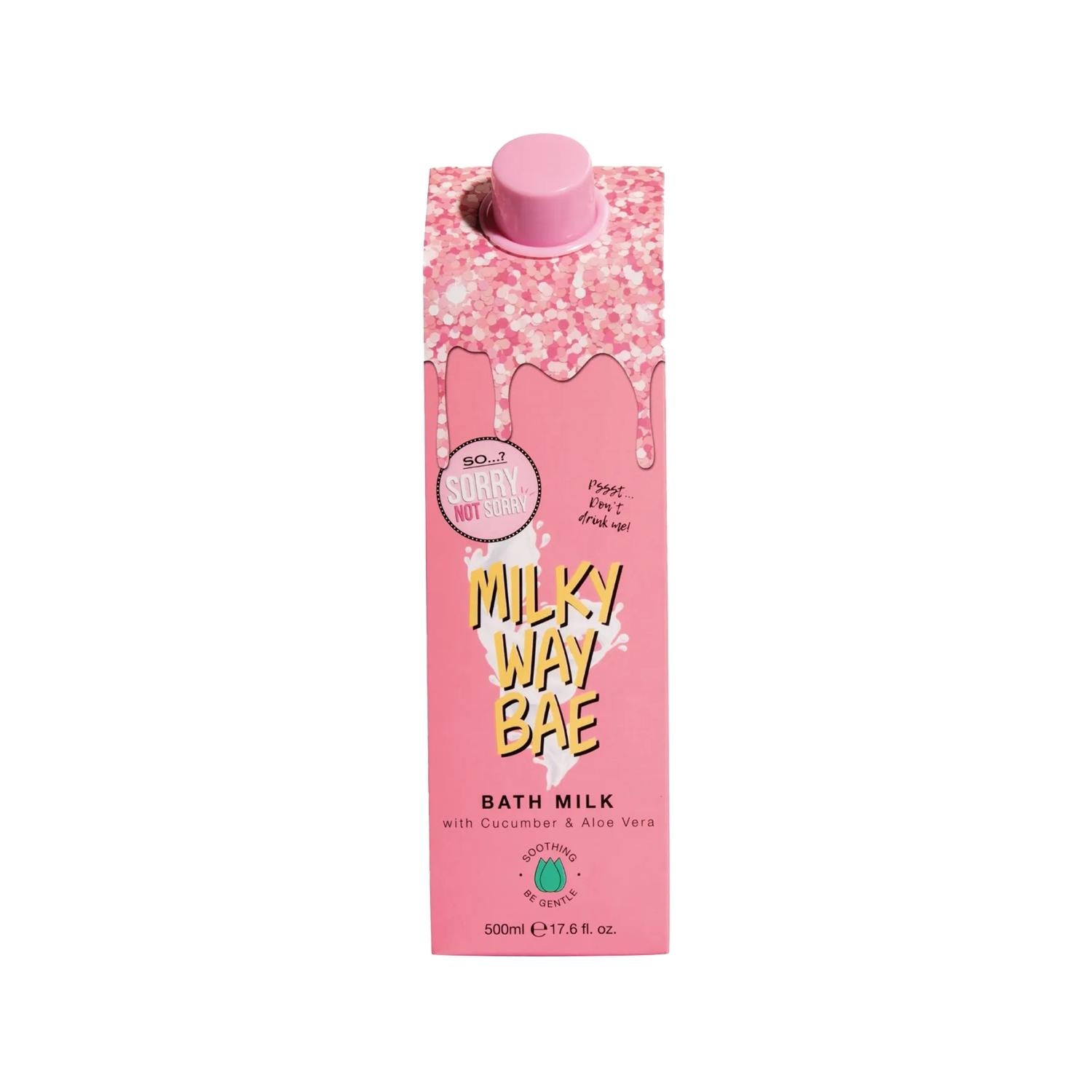 So...? Sorry Not Sorry Milky Way Bae Bath Milk 500ml - Moisturizing & Nourishing for Dry Skin