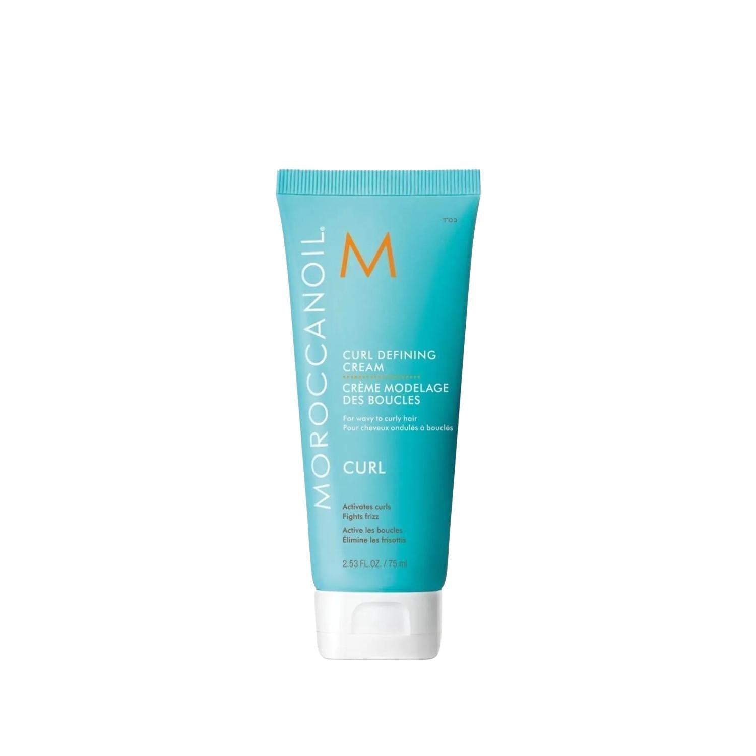 MOROCCANOIL Curl Defining Leave-In Cream: Enhance & Define Natural Curls, Fight Frizz - 2.54 fl oz