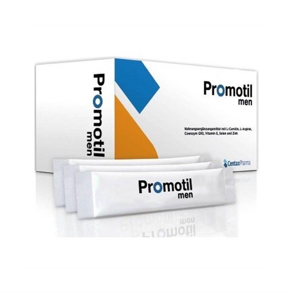 Promotil Men for Men - 30 Sachets, Orange Flavored, L-Carnitine, L-Arginine, Coenzyme Q10, Vitamins & Minerals