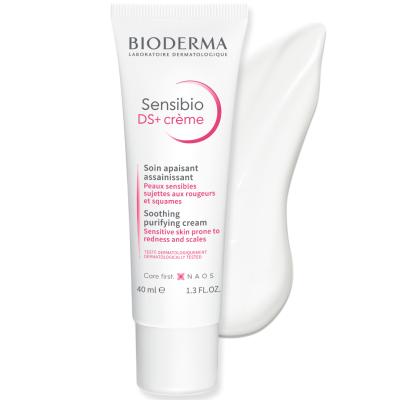Bioderma Sensibio DS+ Cream: Soothing Facial Cream for Sensitive & Irritated Skin - Redness Relief, Hypoallergenic, Fragrance-Free - 1.35 fl oz