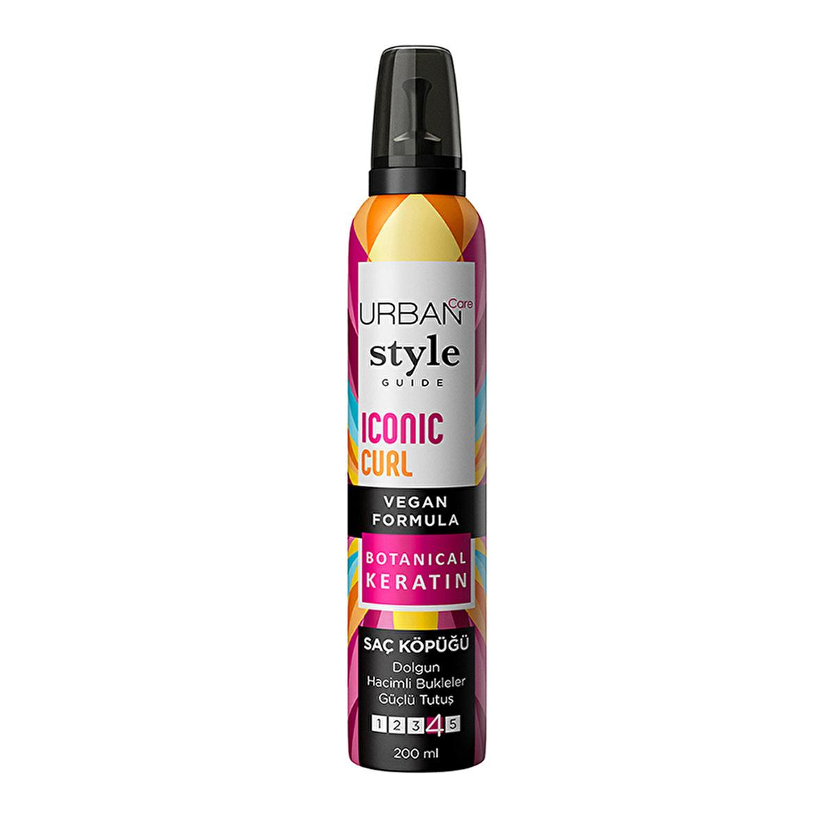 Urban Care Iconic Curl Enhancing Mousse with Keratin & UV Protection - 6.76 fl oz