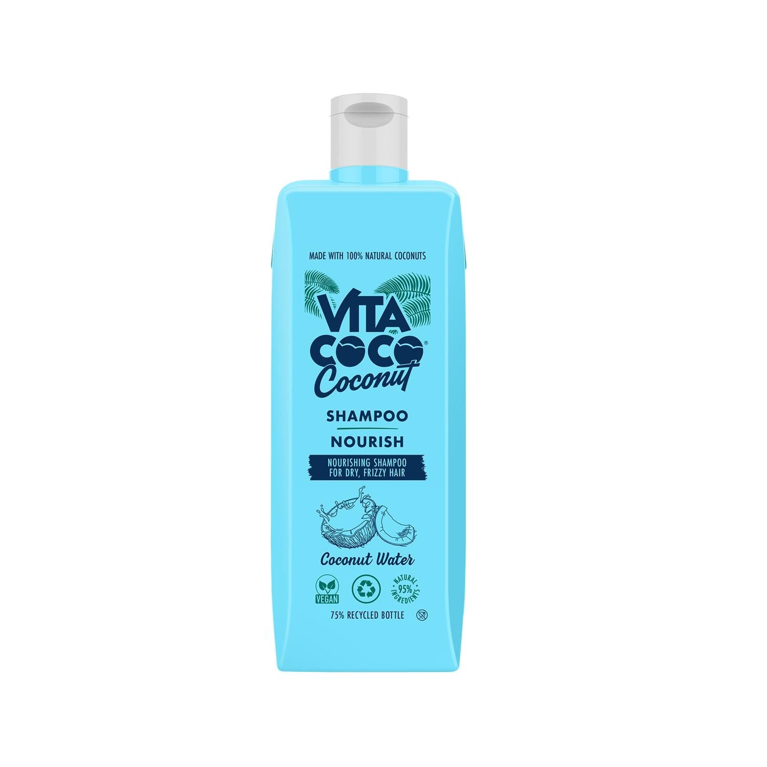 Vita Coco Dry Hair Shampoo - Moisturizing, 400ml - Convenient Dry Shampoo for Dry or Damaged Hair