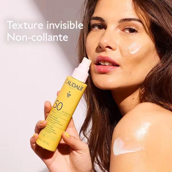Caudalie Vinosun SPF 30+ Sunscreen Spray - Vegan-Friendly, Non-Greasy Sun Protection for Outdoor Activities