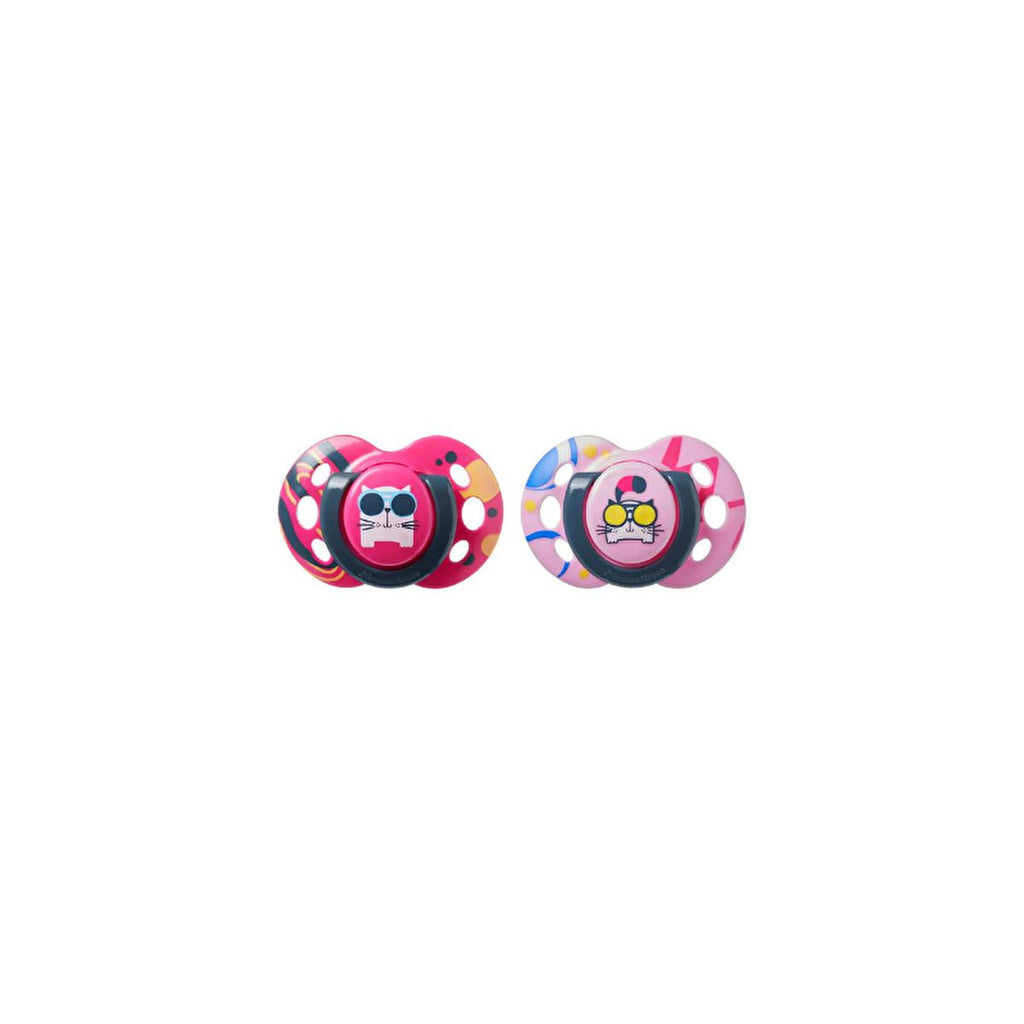 Tommee Tippee Orthodontic Baby Pacifier 2-Pack 6-18 Months - BPA-Free, Soft Silicone