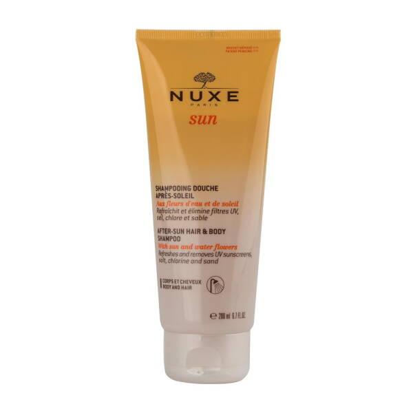 Nuxe Sun: Gentle After Sun Hair & Body Shampoo - Sulfate & Paraben Free, Hydrating Body Wash, Natural Extracts, Biodegradable Formula (6.76 fl oz)