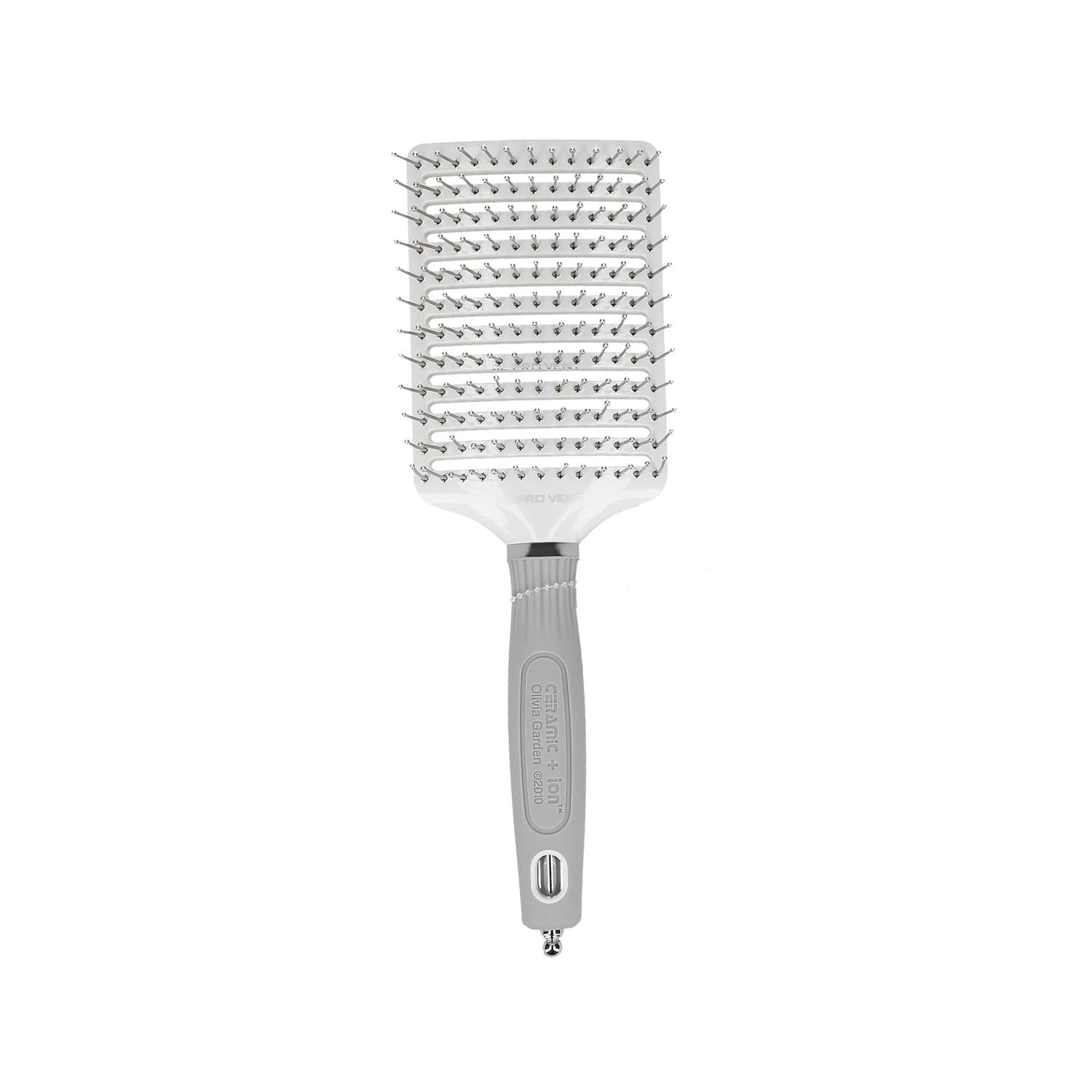 Olivia Garden Ceramic + Ion XL Vent Hair Brush for Detangling and Styling - Reduces Frizz, Enhances Shine