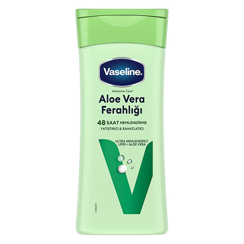 Vaseline Aloe Vera Body Lotion - 48 Hour Moisturization, Non-Greasy, Dry Skin Relief