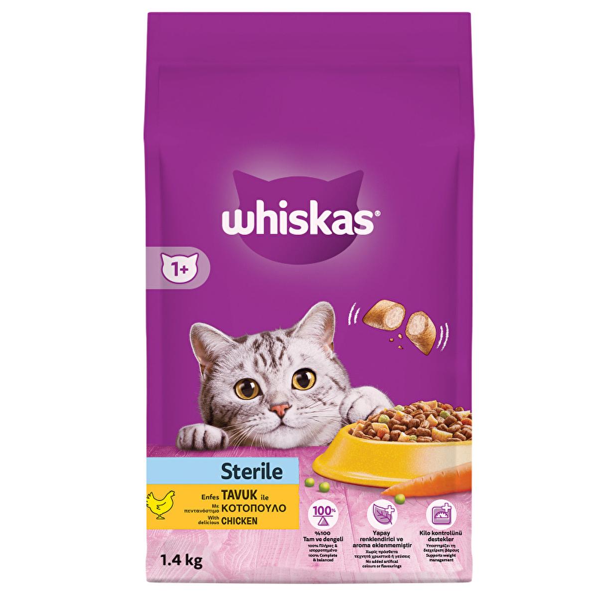 Whiskas Sterilized Adult Dry Cat Food - 1.4kg