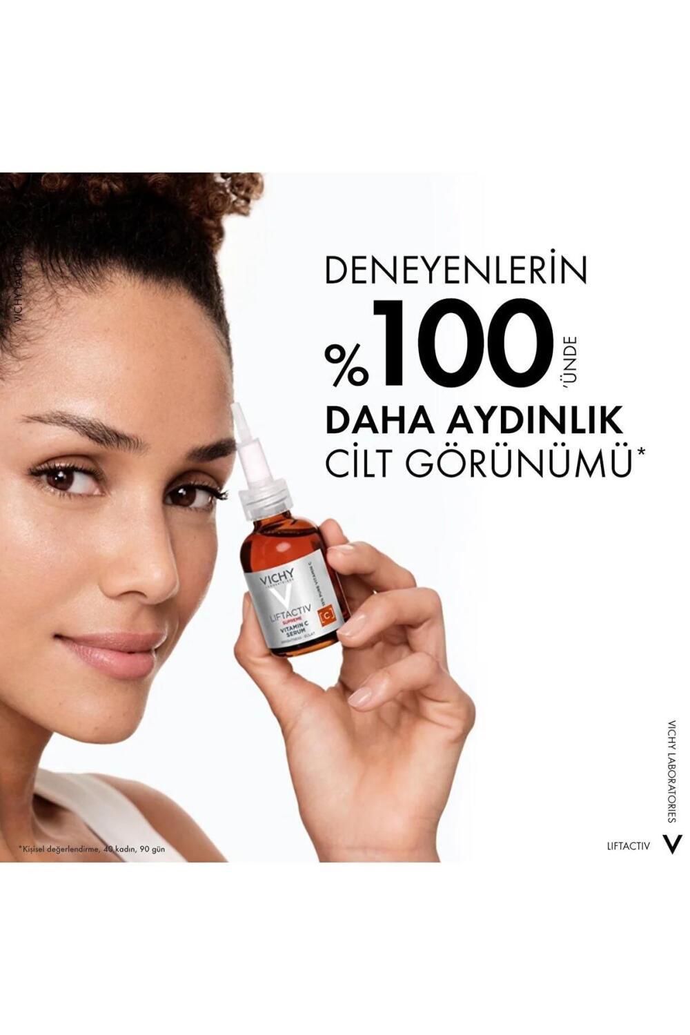 Vichy Liftactive Supreme Anti-Aging Serum with 15% Pure Vitamin C - Brightening & Antioxidant Skincare for Radiant Complexion