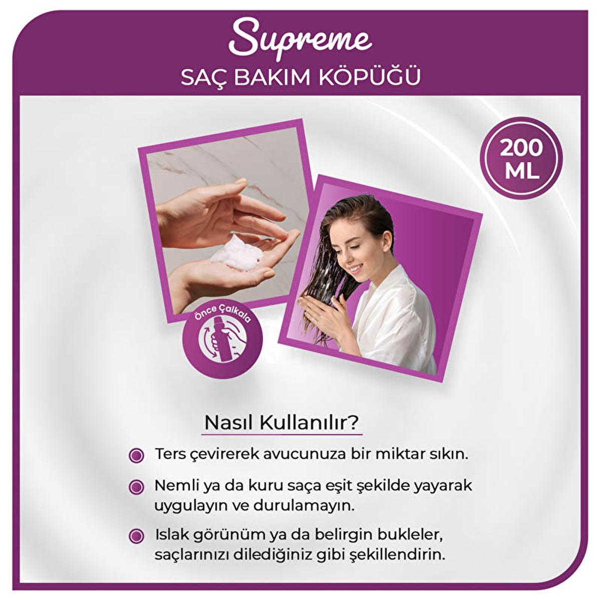 Morfose Supreme Supreme Hair Styling Mousse with Ceramide, Keratin, and Collagen - Nourishing, Strong Hold, 6.76 fl oz