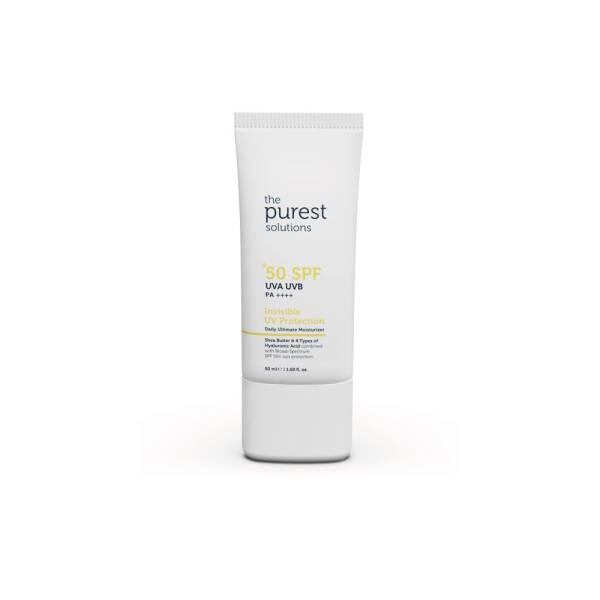 The Purest Solutions Invisible UV Protection SPF50+ Sunscreen - Moisturizing, Non-greasy, Daily UV Protection
