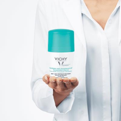 Vichy Intense Anti-Perspirant Deodorant for Excessive Sweating - Long Lasting Sweat & Odor Protection, Alcohol & Paraben-Free, Hypoallergenic