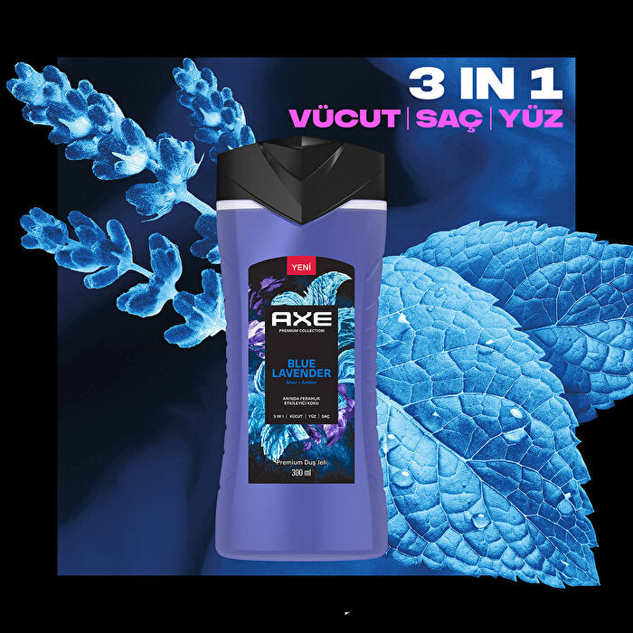Axe Premium Collection Blue Lavender Shower Gel 10oz - 3 in 1 | Men
