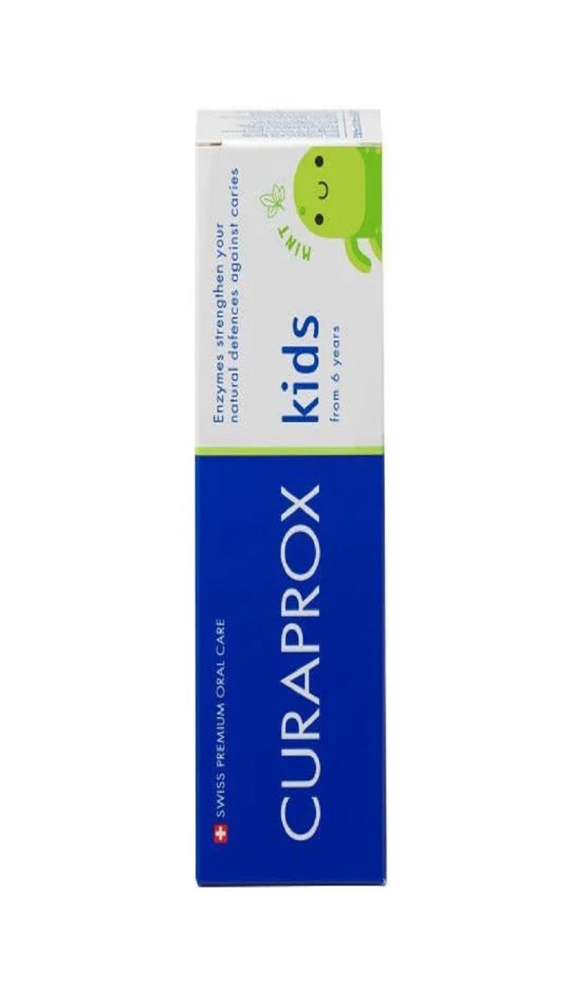 Curaprox Enzycal Kids Toothpaste: Minty Fresh Fluoride Protection for Ages 6+, Gentle Cleaning, Cavity Defense