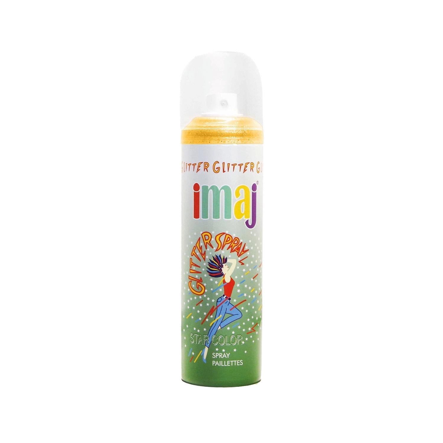 İmaj Star Color Gold Hair Spray 100ml - Temporary Gold Shimmer Hair Color Spray for Events & Parties