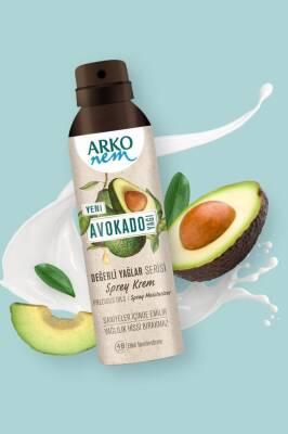Arko Body Moisturizing Spray Cream with Avocado Oil - Hydrating, Non-Greasy, Easy Application