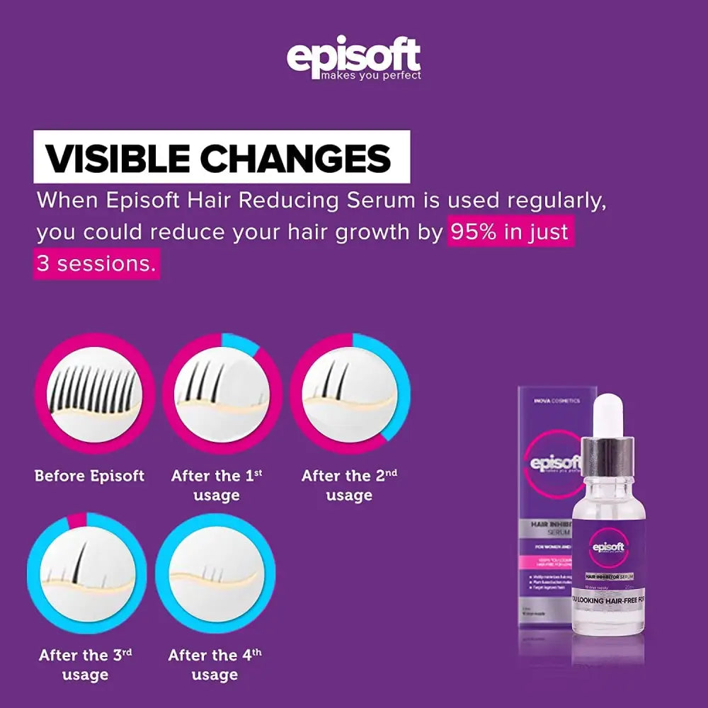 Episoft Hair Inhibitor by Bubbly (Pack of 3)