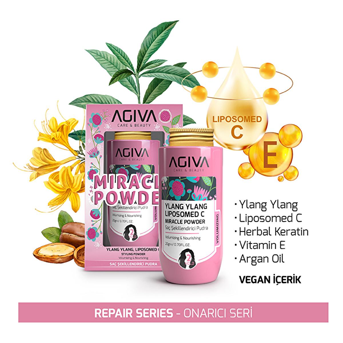 Agiva Ylang Ylang Lipozomed C Hair Volumizing Powder: Add Volume, Reduce Oil & Achieve a Matte Finish