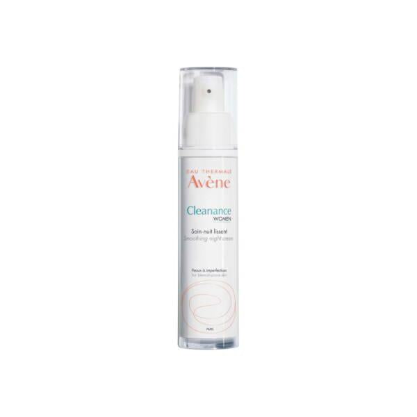 Avene Cleanance Women's Smoothing Night Cream: Fight Acne & Aging, Refine Skin Texture with Retinal - Nighttime Acne Treatment, 30ml