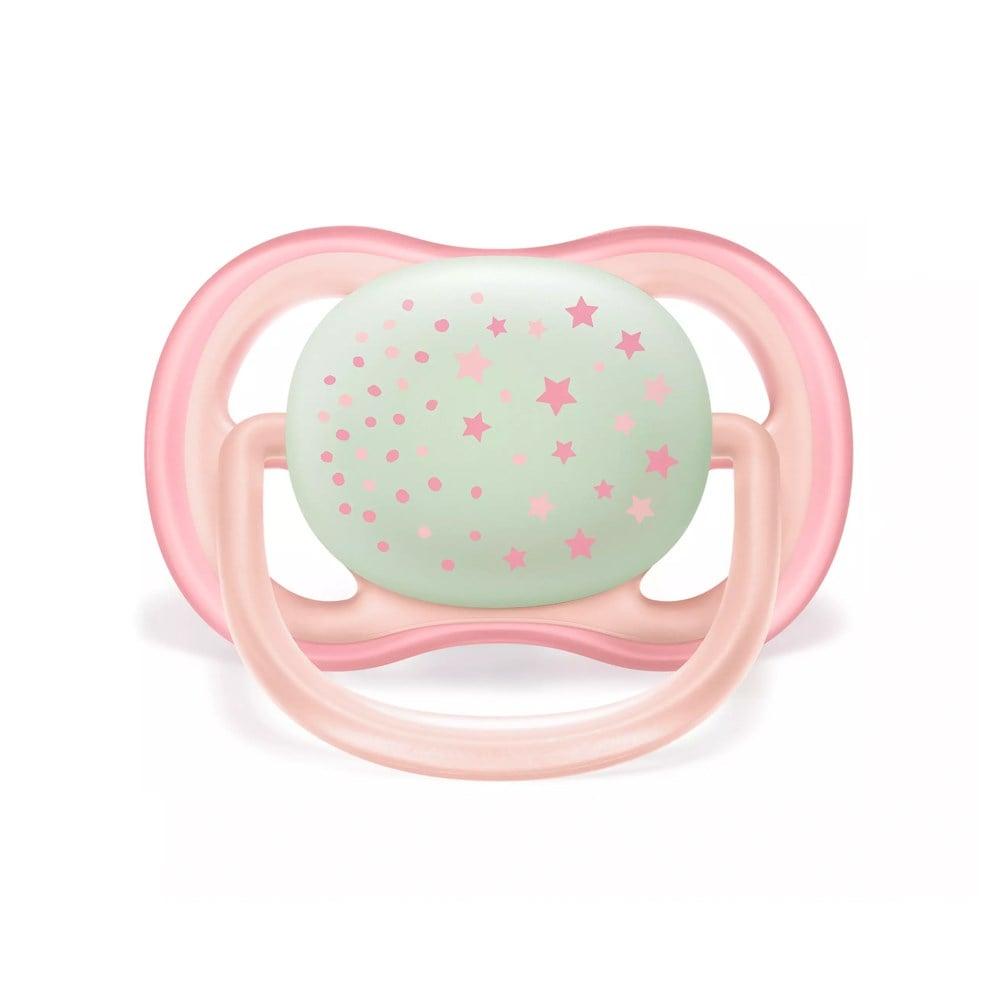 Philips Avent Ultra Air Night Baby Pacifier - Glow-in-the-Dark, Orthodontic, Easy Clean - 6-18m