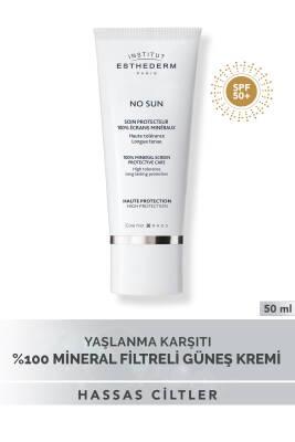Esthederm Mineral Sunscreen - 100% Mineral Filter Protection, Ultra High SPF - Esthederm No Sun 50ml