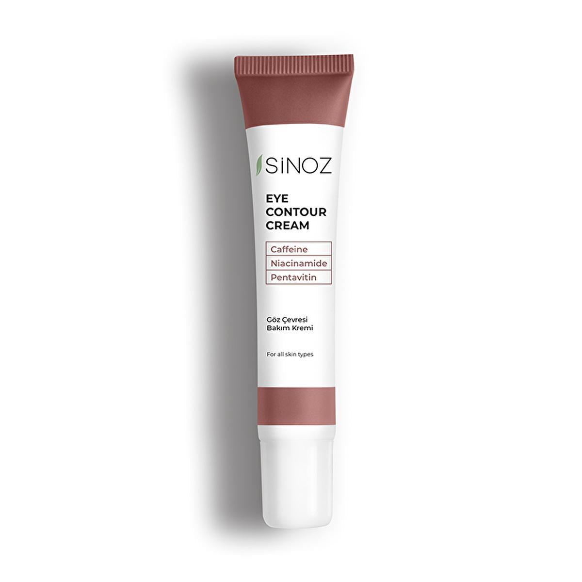 Sinoz Eye Cream: Reduce Dark Circles & Wrinkles with Caffeine & Niacinamide - Intense Hydration for All Skin Types