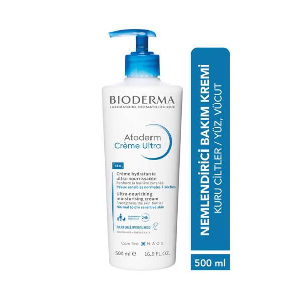 Bioderma Atoderm Cream Ultra 500ml - Rich Moisturizing Cream for Dry Skin Adults & Children