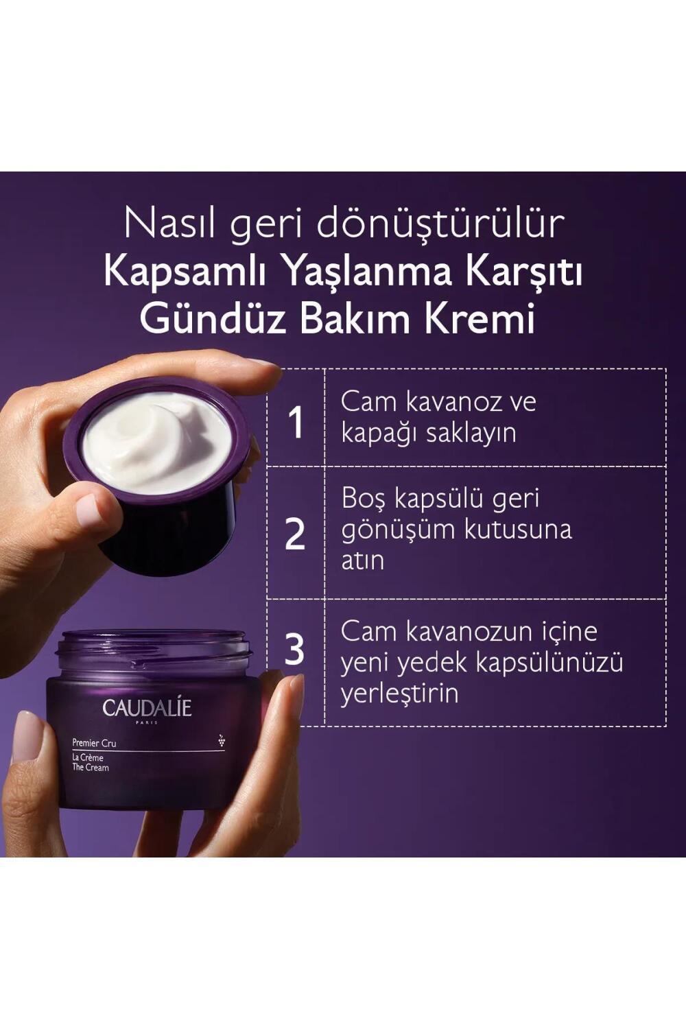 Caudalie Premier Cru The Cream Yedek Kapsül 2025 - Luxury Skincare Cream Refill Capsule for Dry or Sensitive Skin
