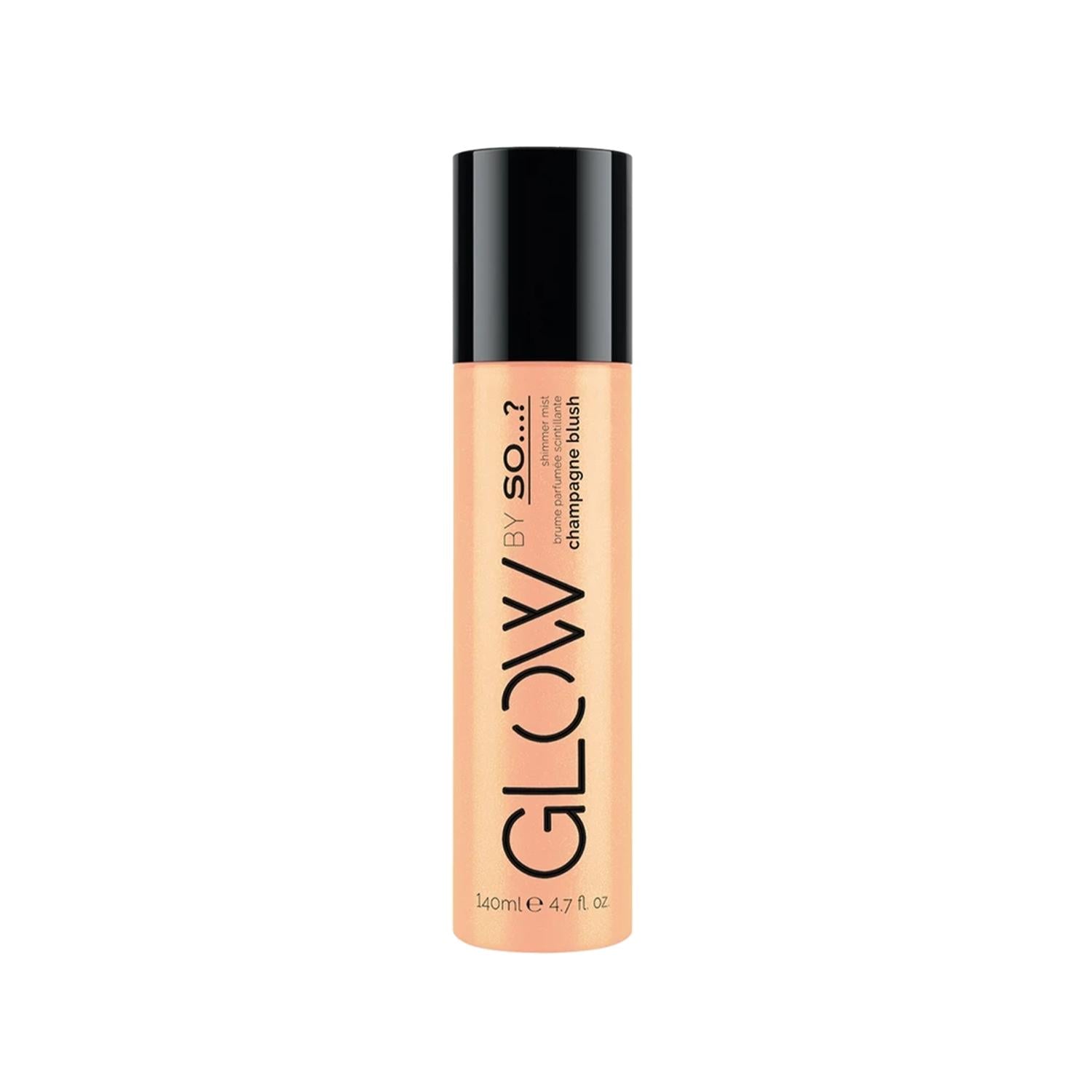So...? Glow By So Champagne Blush Body Spray - 140ml Shimmering Fragrance for Radiant Skin